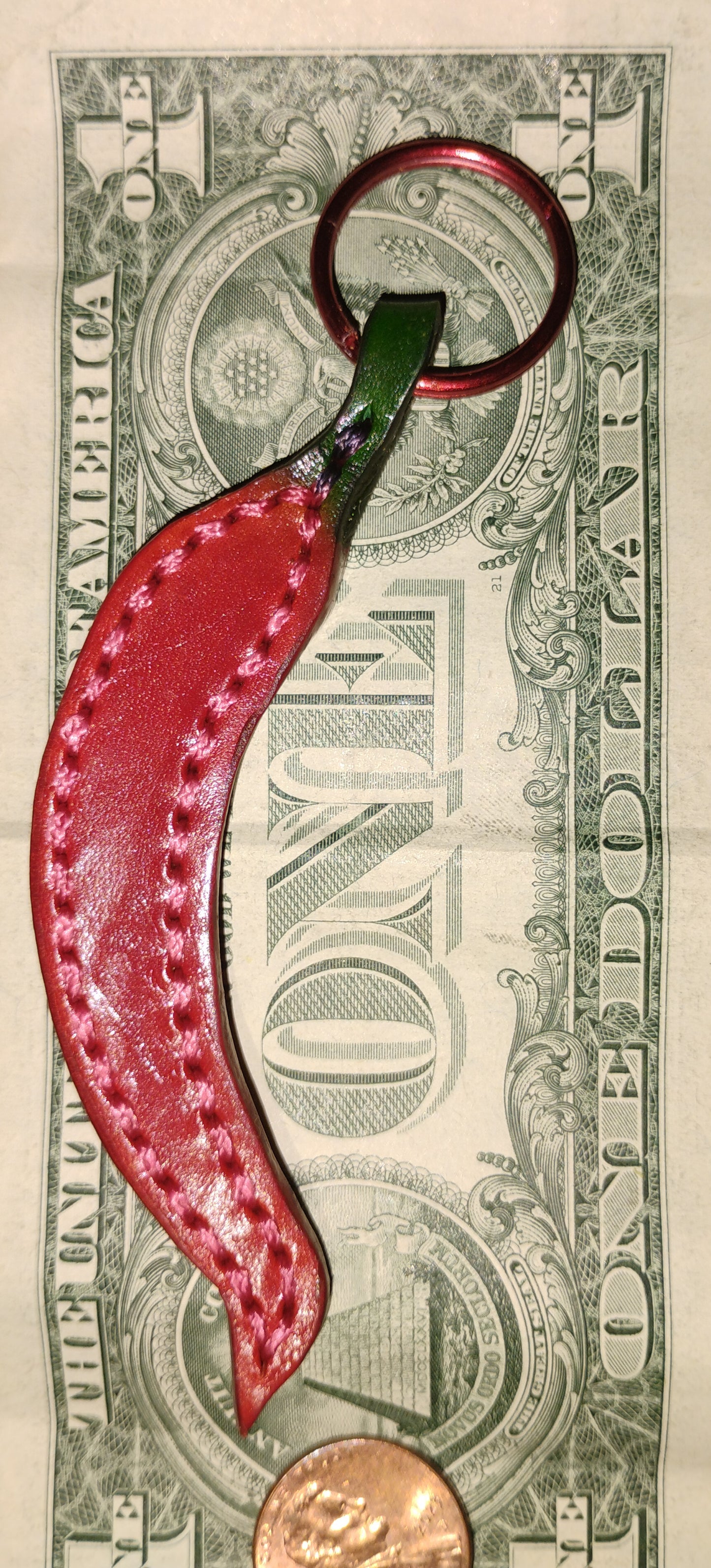 Keychain - Lucky red chilli peeper / Llavero - Chilito cascabel de la suerte