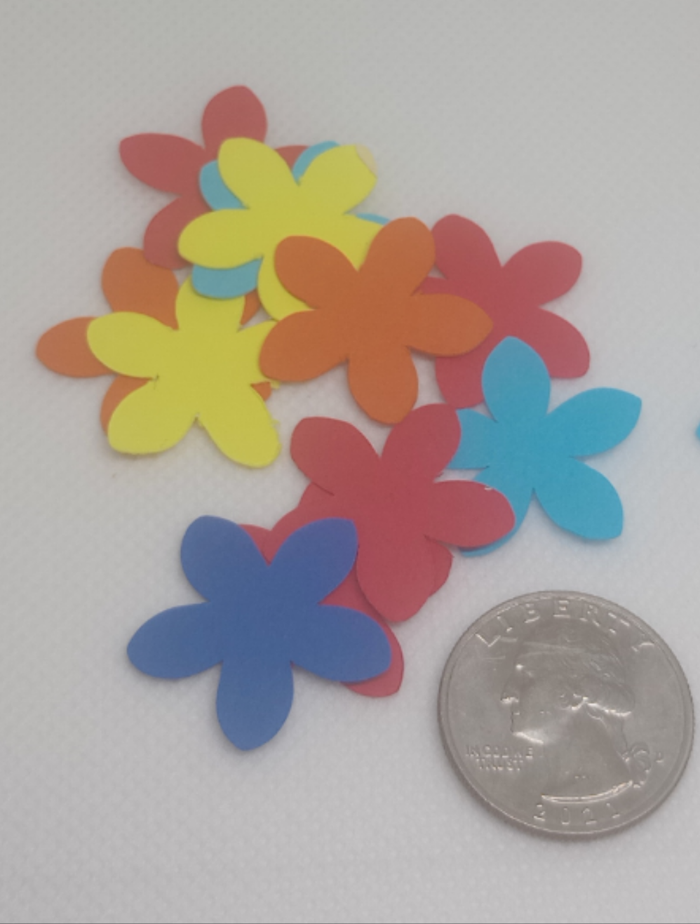 5 Petal paper flowers confetti