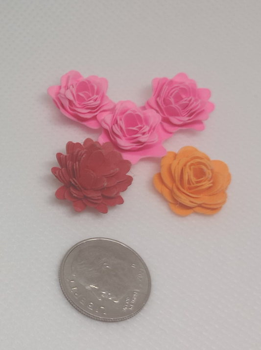 3D Paper Flowers (1/2 inch wide)