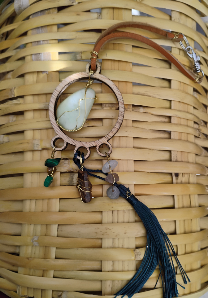 Multi crystals - Rear view mirror vehicle charm