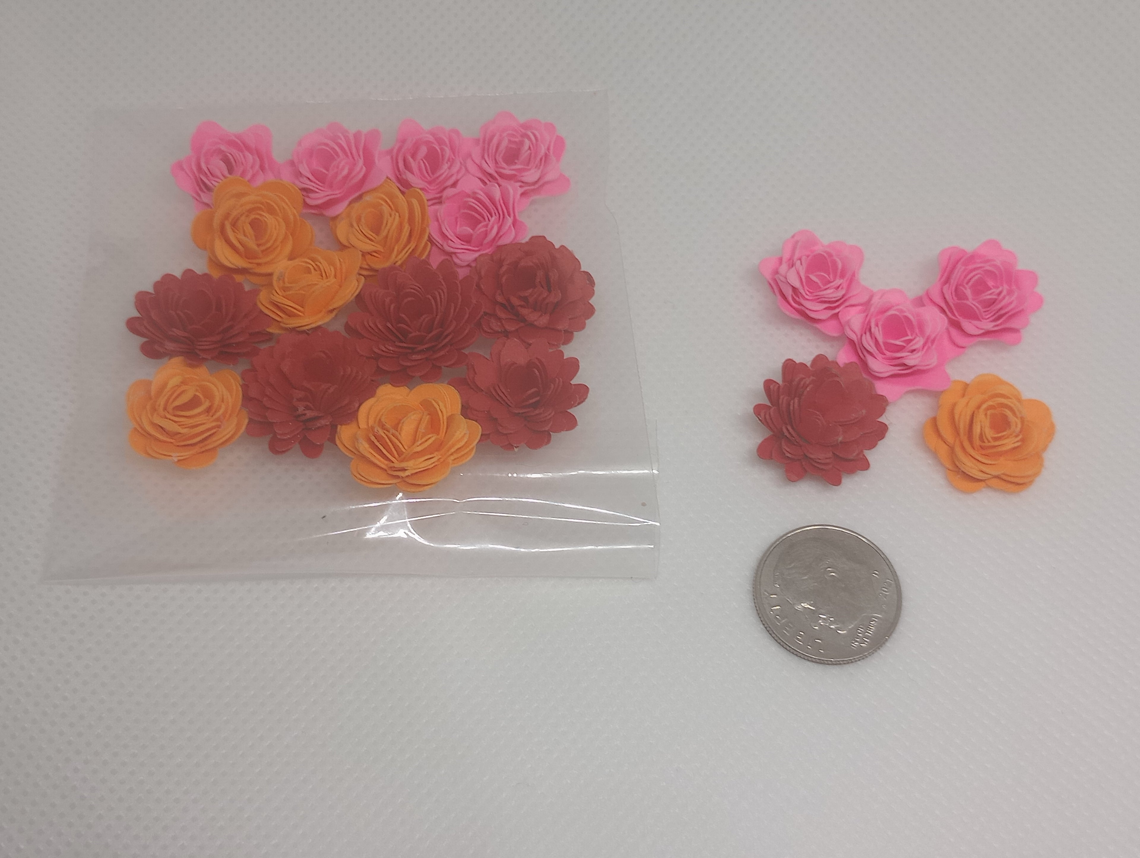 3D Paper Flowers (1/2 inch wide)