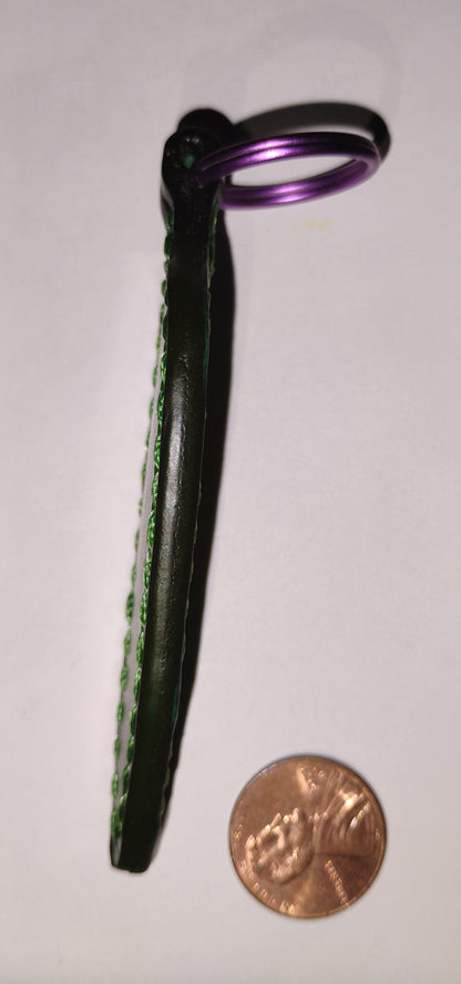 Keychain - Lucky green chilli pepper / Llavero - Chilito jalapeño de la suerte