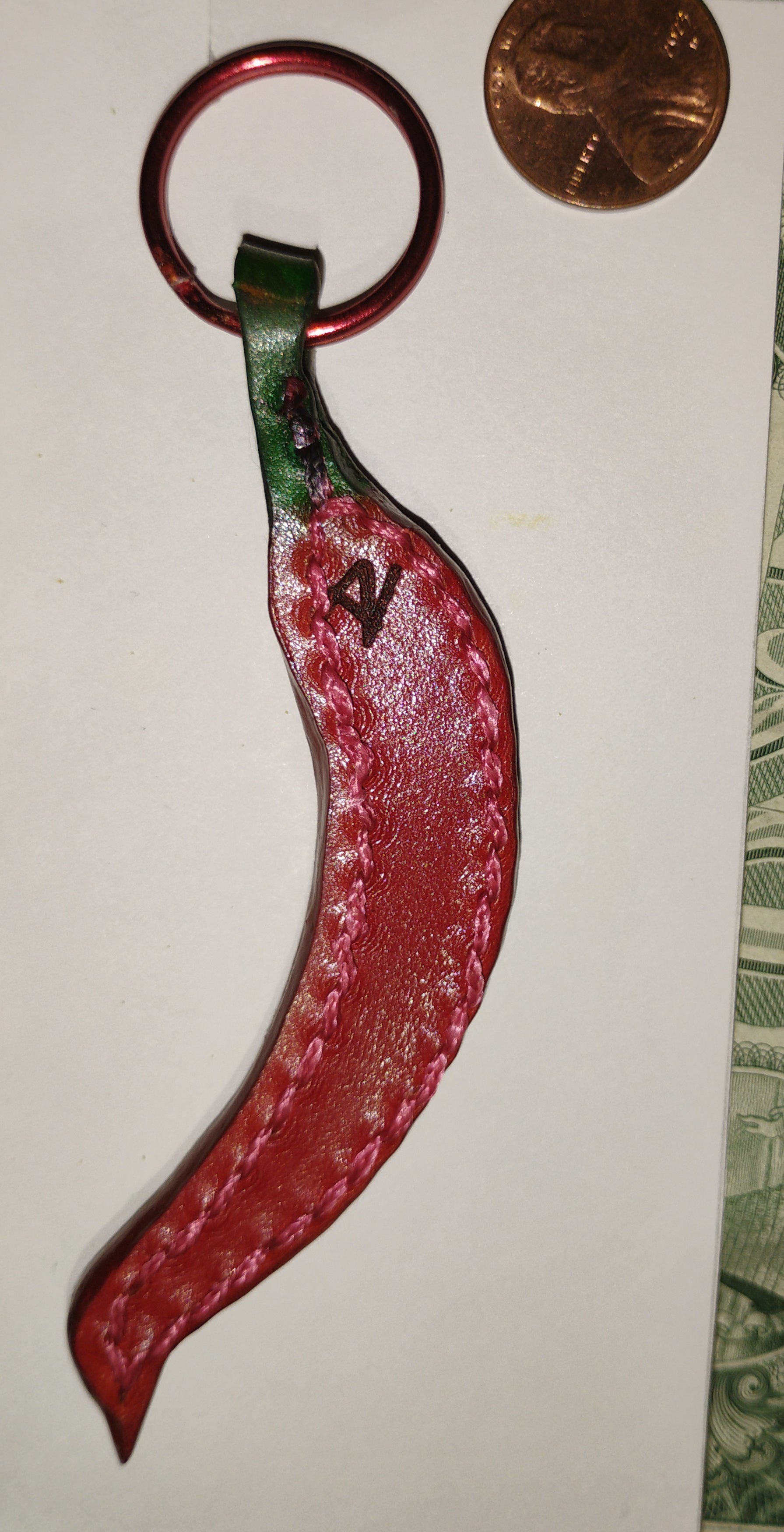 Keychain - Lucky red chilli peeper / Llavero - Chilito cascabel de la suerte