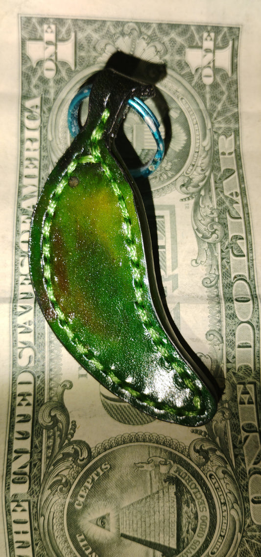 Keychain - Lucky green chili pepper / Llavero - Chilito verde de la suerte